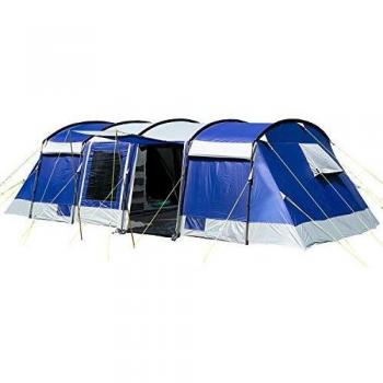 Tienda de campaña familiar Montana 8 - Protección solar, 3 cabinas oscuras, capacidad para 8 personas