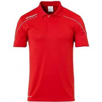 uhlsport Stream 22 Polo Shirt, Hombre, Red/White, 164