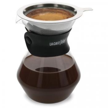 Cafetière - Juego de Jarra de Cristal y Gotero de Café - 3 Tazas - Caja de Regalo