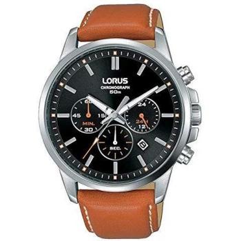 Lorus Mens Analogue Quartz Watch with Leather Strap 8431242954288
