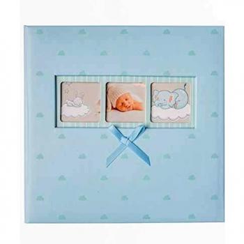 Grupo Erik AF200101506 Álbum de Fotos Memo Baby Polka Blue, Azul, 22,7 x 22,2 x 5 cm