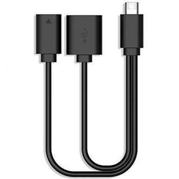 Rii F1 Cable OTG Micro USB, Color Negro