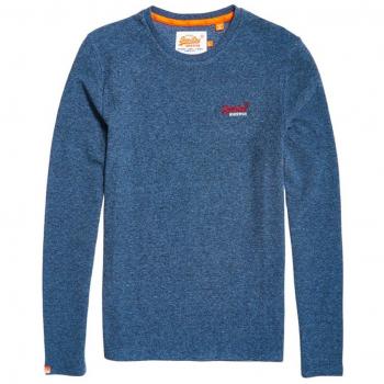 Superdry Orangelabeltexturedl/Stop, Camiseta de Manga Larga para Hombre, Negro