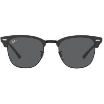Ray-Ban Clubmaster RB3016 1367/B1 51-21 Grey on Black Sunglasses