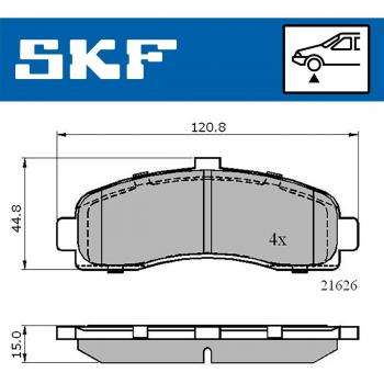 Pastillas de freno SKF VKBP 80492
