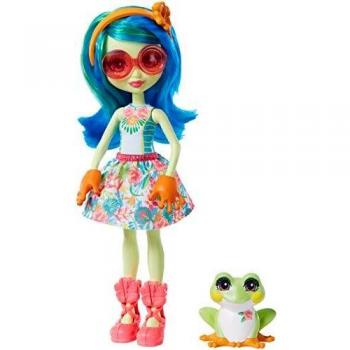 Enchantimals-Tamika Tree Frog Muñeca con Mascota Burst, multicolor