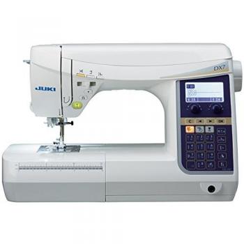 Máquina de Coser Electrónica Juki HZL-DX7 con Cortador Automático de Hilo, Control Pedal y 287 Puntos, Color Blanco