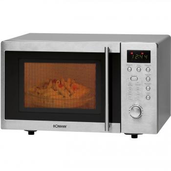 Bomann MWG 2211 U CB, 1250 W, 230 V, 50 Hz, Acero inoxidable, 460 x 385 x 280 mm - Microondas