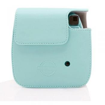 Funda HelloHelio de piel sintética para cámara compacta instantánea Fujifilm Instax Mini 9/8/8+