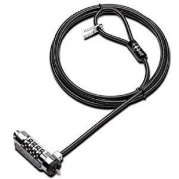 Dell 461-aadc LC300 Candado de combinación con 1,8 m de Cable de Bloqueo para portátil Inspiron 14 54 x x/15 55 x X/57 x 17 x/Latitude 3150/35 x X/E7250/E7450/Vostro 15 35 x X