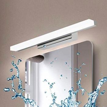 Kimjo Lámpara de Espejo Baño 40CM 9W IP44 Contra Niebla, Aplique Espejo Baño Blanca Neutra 4000K 900LM AC110-240V No Regulable, Luz de Pared Espejo Moderno LED Espejo Baño Iluminación para Maquillaje