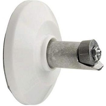 Soporte Barra Baño Curva Blanco