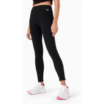 Leggings Evolución EA7 para Mujer - Negro, Alta Compresión y Diseño Deportivo