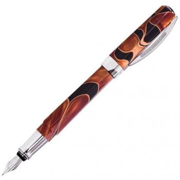 Pluma Estilográfica Visconti Vertigo, Negro, Naranja, KP13-807ST65GA66P