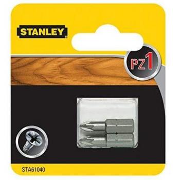 Stanley STA61040-XJ 2 puntas Pozidriv Pz1 25mm, Único