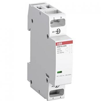 Contactor de instalación ABB ESB16-02N-06, 2 polos, 2 contactos NC, 16 A, bobina 230 V AC/DC, capacidad hasta 3,7 kW, ciclo de vida hasta 1
