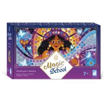 Estuche de Mosaicos de Espuma Magic School - 3 Cuadros - Kit de Manualidades para Niños - Aprendizaje de Motricidad Fina y Concentración - Desde los 7 años - J09150