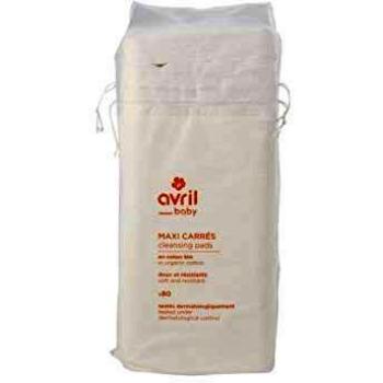 Avril Organic Cotton Baby Cleansing Pads - Soft & Durable (80 Units)