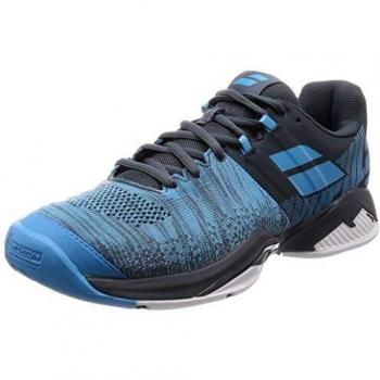 BABOLAT Propulse Blast AC Men, Zapatillas de Tenis Hombre, Grey/Blue, 43 EU