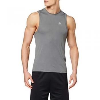 Odlo Camiseta de Tirantes para Hombre F-Dry, Hombre, Top, 550222_10352_S, Gris Acero, Small
