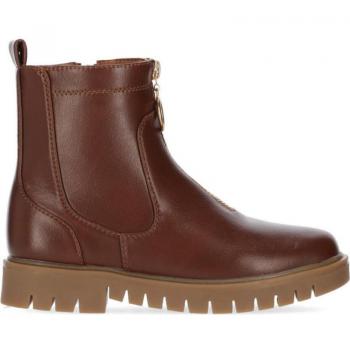 Botines de Cuero para Niña y Mujer CHIKA10 DADO 15 con Cremallera en Color Tan
