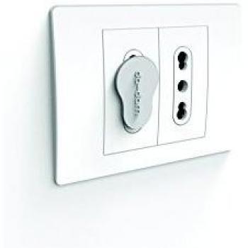 Gedy DD100200100 Protectores de enchufe, blanco