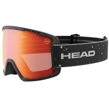 Máscara de Esquí Head Contex Rethink Negra con Lente Espejada Naranja M Unisex