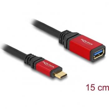 Adaptador USB 3.2 Gen 2 Tipo C a Tipo A de 0,15 m DeLOCK