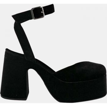 MIM LIZARD NEGRO Sandalia de tacón para mujer con plataforma