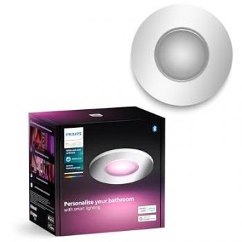 Foco Empotrable LED Philips Hue Xamento Blanco y Color Ambiente, Cromo, 4.2W, 350lm, GU10, IP44