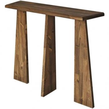 Consola Multiusos Dflamign, Mesa Auxiliar, Escritorio de Pasillo, 100x28h83 cm, Nogal