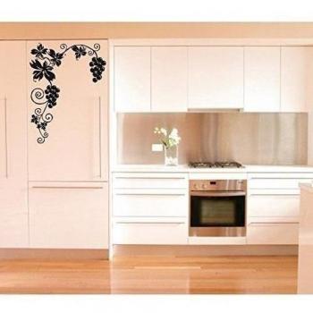 Stickers Vigne, verde bosque, L 110cm x H 143cm