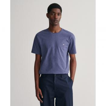 Camiseta Shield azul Gant - Diseño clásico para hombre con logo distintivo