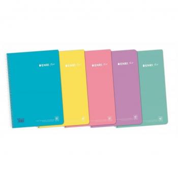 Cuaderno Enri Folio 80 hojas 4x4 90gr Pastel