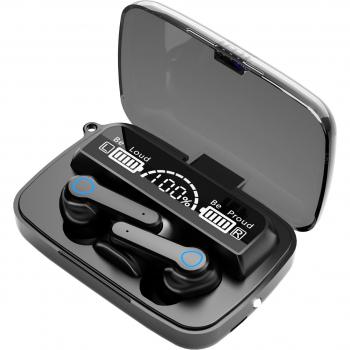 Auriculares Inalámbricos M19 TWS con Bluetooth 5.1, Pantalla Digital LED, Graves 9D y Sonido HiFi para Deporte