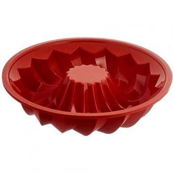 SFT224 Molde de Silicona Savarin Ø 240 h 60 mm, Color Terracota