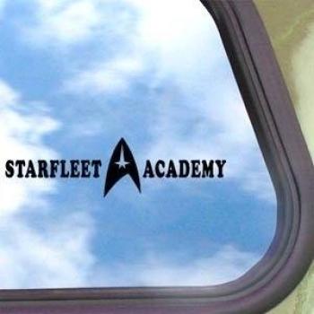 STAR TREK STARFLEET ACADEMY Black Decal Window Sticker by BOSTON STICKS