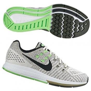 Nike Air Zoom Structure 19, Zapatillas de Running Para Hombre, Gris / Negro / Verde / Lima