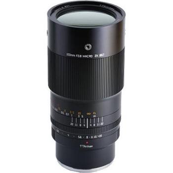 TTArtisan 100mm F2.8 2X Macro Lens for Fujifilm X Mount - Metal Body with Cold Shoe Mount