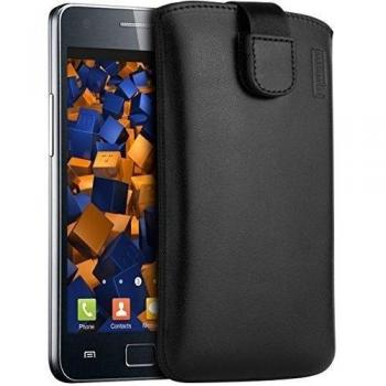 Mumbi Echt - Funda de cuero con pestaña para Samsung Galaxy S2 i9100