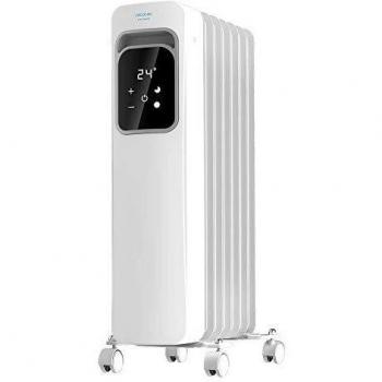 Radiador de Aceite Cecotec Ready Warm 7000 Touch 1500W, 7 Módulos, Bajo Consumo, Pantalla LCD, Control Táctil, Temporizador 9h, Ideal para Espacios de hasta
