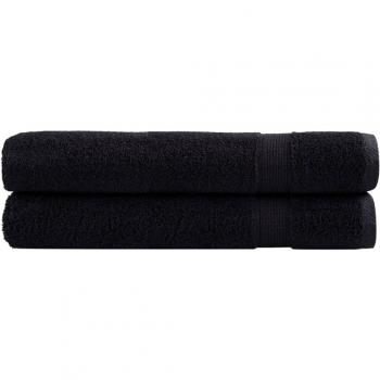 Toallas Premium Solund 2 Piezas Negro 100x200 cm 600 g/m²