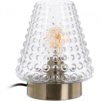 Lámpara de Mesa 18 x 18 x 23 cm Cristal Metal Dorado Latón Hierro 40 W 220-240 V - Aire de Originalidad