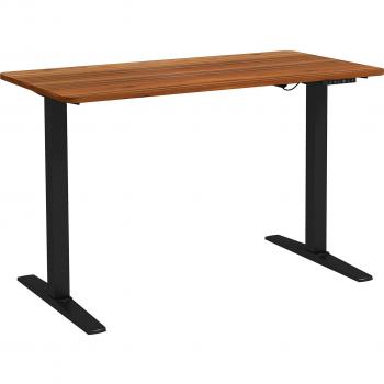 Vinsetto Escritorio Eléctrico de Pie 120x60x73-118 cm Altura Ajustable con Función de Memoria y Protección contra Sobrecalentamiento Marrón