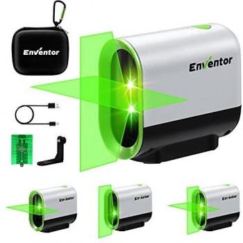 Nivel Láser Verde de 50M, Nivel Láser Autonivelante ENVENTOR, 3 Modos