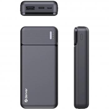 Powerbank Denver PBS-10007 10000mAh Micro USB/USB Tipo C