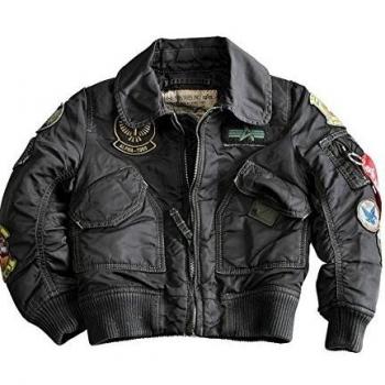 Alpha Industries Jacke Kids CWU Pilot, Color:black overdyed;Größe:14