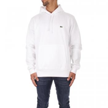 Lacoste Men's Fleece Hoodie - White - Size M