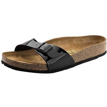 Birkenstock Madrid Black Patent Mules, 43 EU