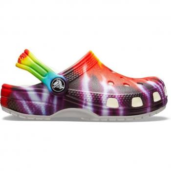 Classic Tie-Dye Graphic Clogs for Toddlers - Unisex Baby Crocs